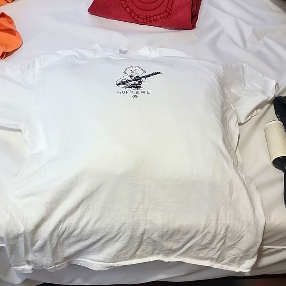 Supreme rocker tee charlie brown large